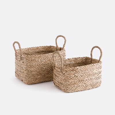 Set of 2 Erbi Woven Straw Baskets LA REDOUTE INTERIEURS
