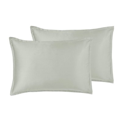 Lot de 2 taies d'oreiller en satin de coton/tencel 200 fils OPERA SENSEI MAISON