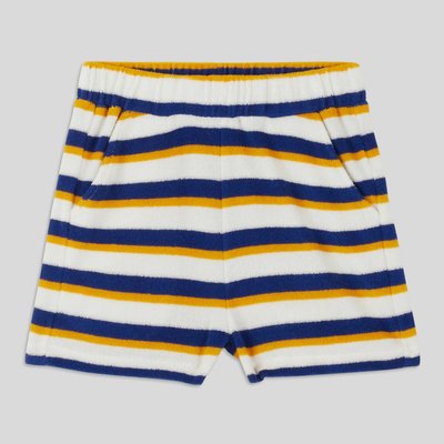 Short éponge rayé en coton MONOPRIX