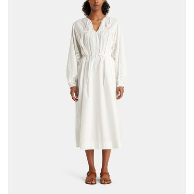 Robe Longue Ample Loma Broderie Anglaise Coton Bio JODHPUR