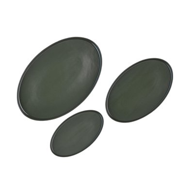Lot de 3 plateaux & plats à four en grès, SCANDI BJORN
