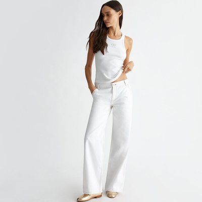 Jean blanc taille basse La Redoute