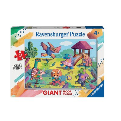 Puzzle giant 24 p - la récréation des dinosaures RAVENSBURGER