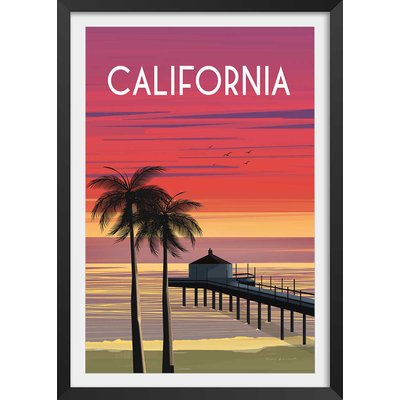 Affiche ville voyage California dream HEXOA