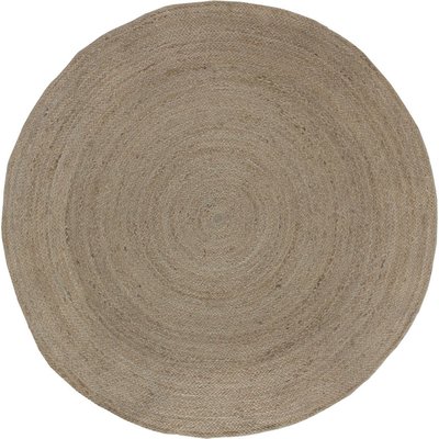 Tapis rond en jute naturel fait main ambiance chaleureuse RECOLLECTION