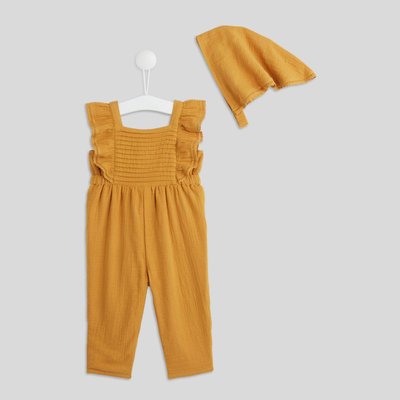 Pantalon rayé contenant du lin BOUT'CHOU