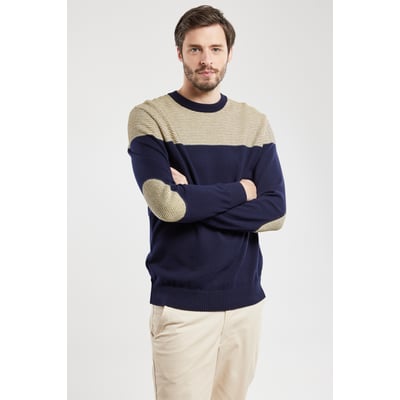 Pull avec coudières en coton ARMOR-LUX