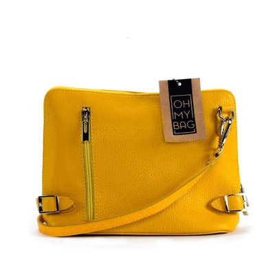Sac bandoulière en cuir grainé italien MIA OH MY BAG
