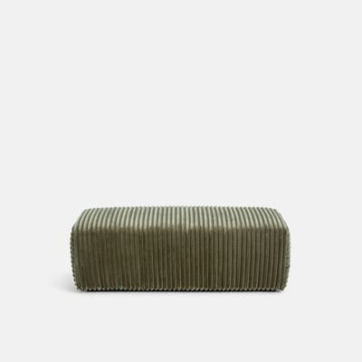 Pouf XL, en velours côtelé XL, LIORA LA REDOUTE INTERIEURS