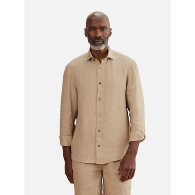 Chemise manches longues en lin signature NEXT