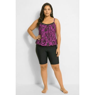 Tankini avec short, motif à fleurs ULLA POPKEN