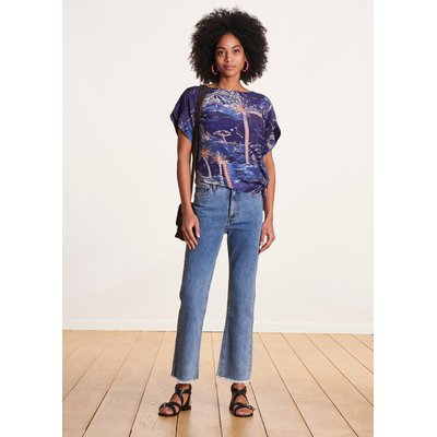 Jean cropped en coton biologique LA FEE MARABOUTEE