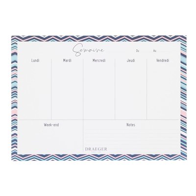 Planner semainier - 52 feuilles détachables DRAEGER PARIS