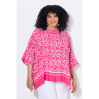 Blouse oversize à col rond et manches ULLA POPKEN