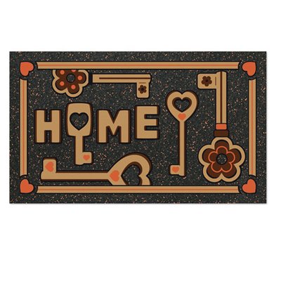Tapis entree clé de maison EDEN