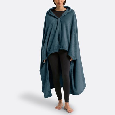 Fleece plaid met mouwen, recycled polyester, Javi SO'HOME