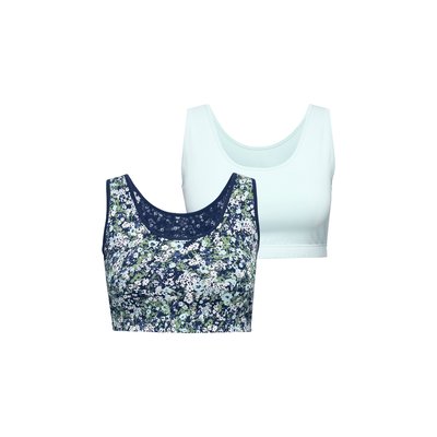 Brassières en lot de 2, imprimé/uni ULLA POPKEN