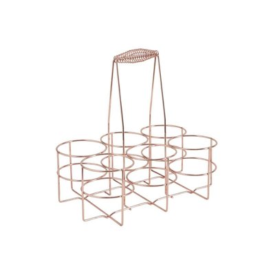 Panier 6 bouteilles design métal cuivré AUBRY GASPARD