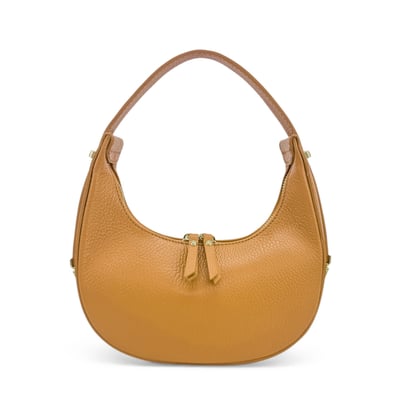 Sac demi-lune en cuir grainé SILOE OH MY BAG