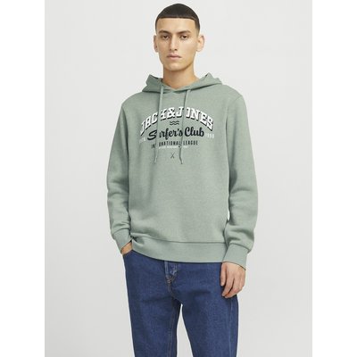Felpa dritta con cappuccio e logo JACK & JONES