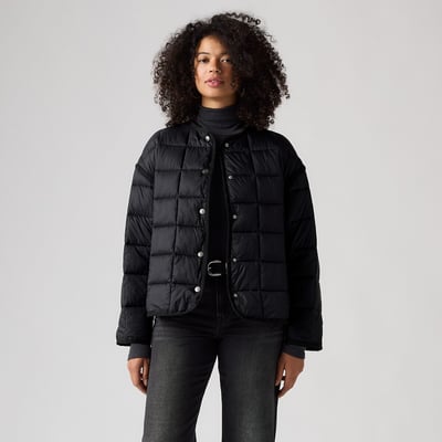 Short Crew Neck Quilted Padded Jacket LEVI'S