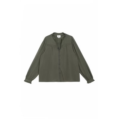 Blouse col V à détails brodés, BOWEN LA PETITE ETOILE
