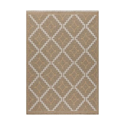Tapis intérieur extérieur aspect jute jaune Tijuana 9041 180 x 67 cm JARDINDECO