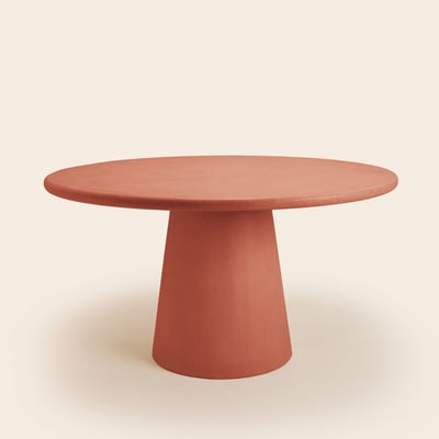 table à manger en Enduit minéral à l'effet béton ELIZ MADURA