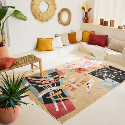 Tapis exterieur interieur à formes abstraites GARDEN NAZAR RUGS