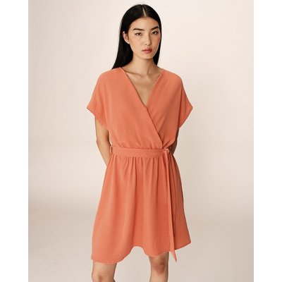 Robe courte ceinturée à manches courtes PAPAYE GRACE & MILA
