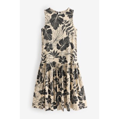 Robe mi-longue sans manches en jersey texturé NEXT