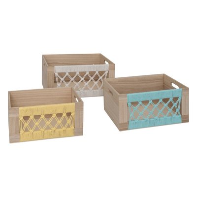 Lot de 3 cagettes bois AUSTRALIE ATMOSPHERA
