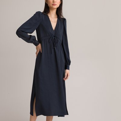 Robe longue évasée, manches longues LA REDOUTE COLLECTIONS