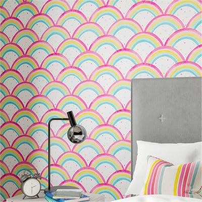 50x1000cm Rainbow Bright Wallpaper HARLEQUIN