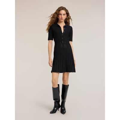 Robe chemisier avec jupe plissée MOTIVI