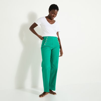 Jean flare raccourci POMPON GRAIN DE MALICE