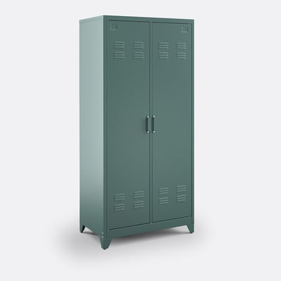 Armoire 2 portes en métal acier, HIBA LA REDOUTE INTERIEURS