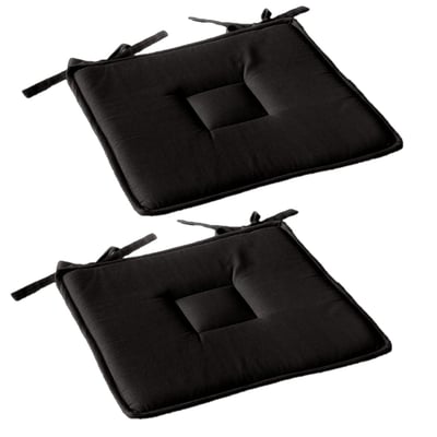 Lot de 2 galettes de chaise en coton PANAMA TOILINUX