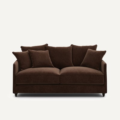 Canapé compact convertible, en velours chenille, Lazare AM.PM