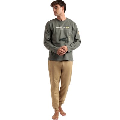 Pyjama tenue pantalon top manches longues Respect OPÉRA Sea ADMAS