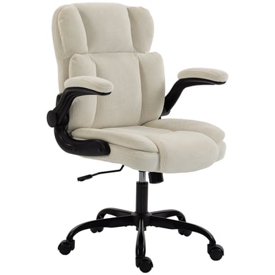 Chaise de bureau Acier Beige HOMCOM