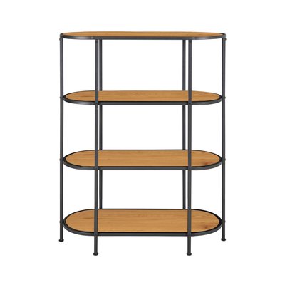 Étagère ovale en bois et métal 85x111cm- VITA HOUSE NORDIC