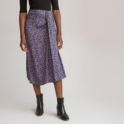 Jupe droite imprimé floral en viscose LA REDOUTE COLLECTIONS