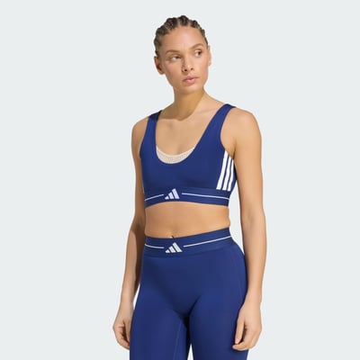 Brassière 3 Bandes Hyperglam Color Block Maintien Léger adidas Performance