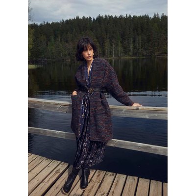 Manteau sans col LA FEE MARABOUTEE