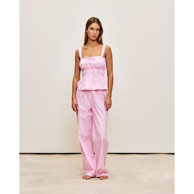 Pantalon en popeline de coton à rayures POPRAYIZ UNDIZ