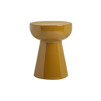 Table d'appoint ronde en métal émaillé bronze D34 cm MOGOU MILIBOO