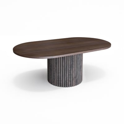 Table basse ovale en bois de noyer, SIERRA NOW'S HOME