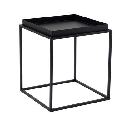 Bout de canapé carré avec plateau à rebords H52 cm - SKYE CALICOSY