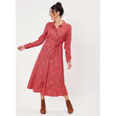 Robe chemise imprimée coupe midi ANNA LA FIANCÉE